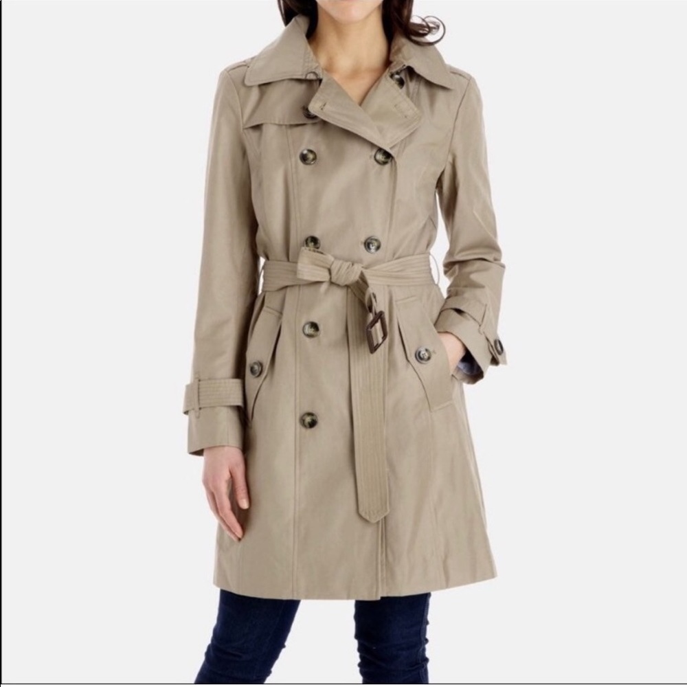 Banana Republic taupe trench coat
